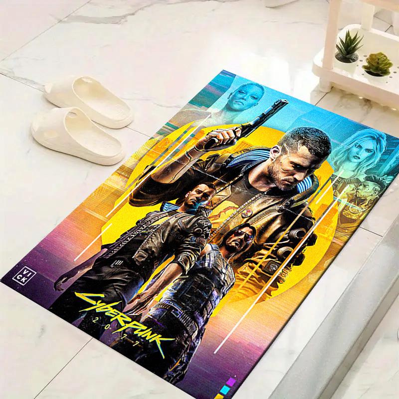 Cyberpunk Carpet Rug for Living Room Bedroom Home Sofa Decoration,Kids play Non-slip Floor Mat