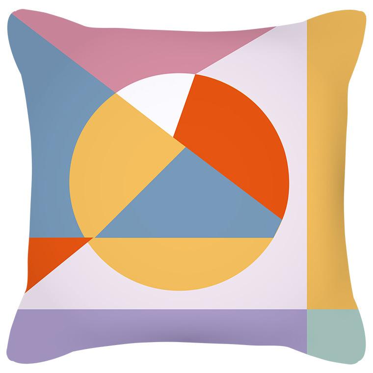 Скандинавский абстрактный цветной геометрический рисунок, чехол для подушки, украшение для дома, гостиной, дивана, квадратная подушка, наволочка 40X40CM