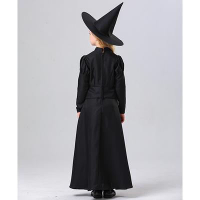 CosplayS-XL Children's Witch Costume, Witch Costume COS Costume Girls Festival Performance Costume Halloween Performance Costume