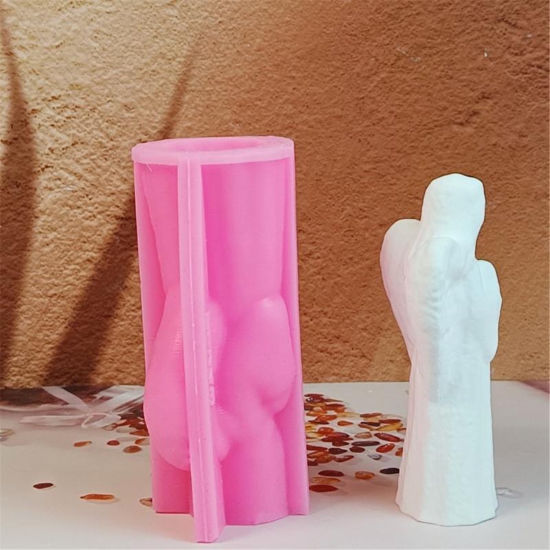 3D Geflügeltes Mädchen Silikonformen Epoxidharzformen für Kerzen Seifenherstellung Fondant Silikonform für Süßigkeiten Schokolade Backen