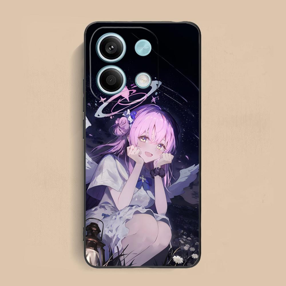 Blue Archive Misono Mika Phone Case for Xiaomi Redmi Note 14 13 12 11 S Pro Plus 4G 5G Colorful Printing Cover Smartphone Luxury