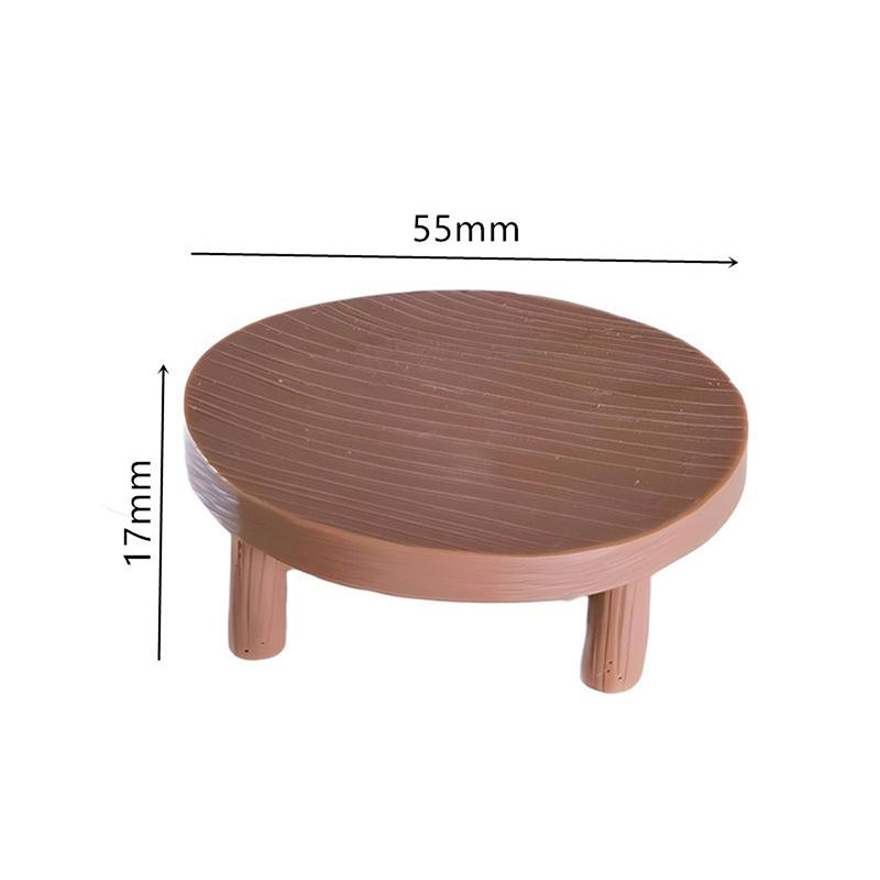 1:12 Dollhouse Miniature Vintage Lace Small Round Table Coffee Table Furniture Home Model Decor Toy Doll House Accessories