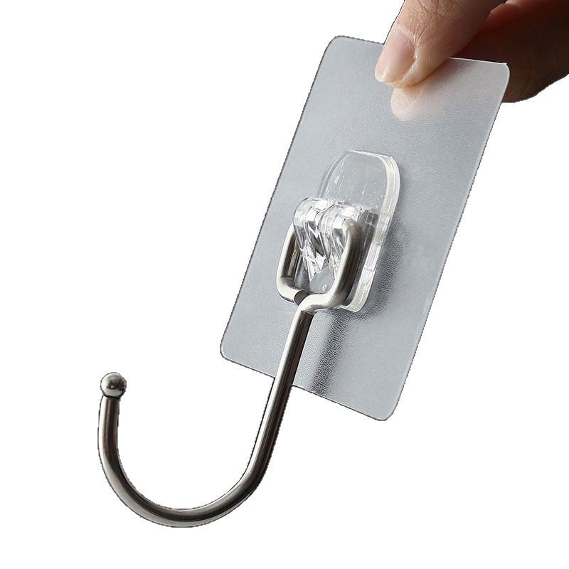 Strong Load-Bearing No-Mark Adhesive Wall Hook for Kitchen and Bathroom