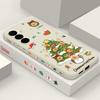 Christmas Tree Pattern Case For Samsung Galaxy S25 S24 Ultra S23 S22 Plus S21 FE A15 A16 A17 A26 A35 A36 A54 A55 A56 5G Lanyard Case Cover Funda