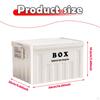 Lidded Storage Bin Box with Lid Large Heavy Duty Utility Crate Handles Tote for Tools