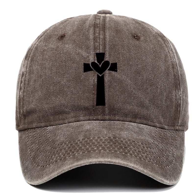 Black Personalized Pattern Printed Baseball Hat Outdoor Activity Washed Duck Tongue Hat Suitable for Sunscreen and Sunshade