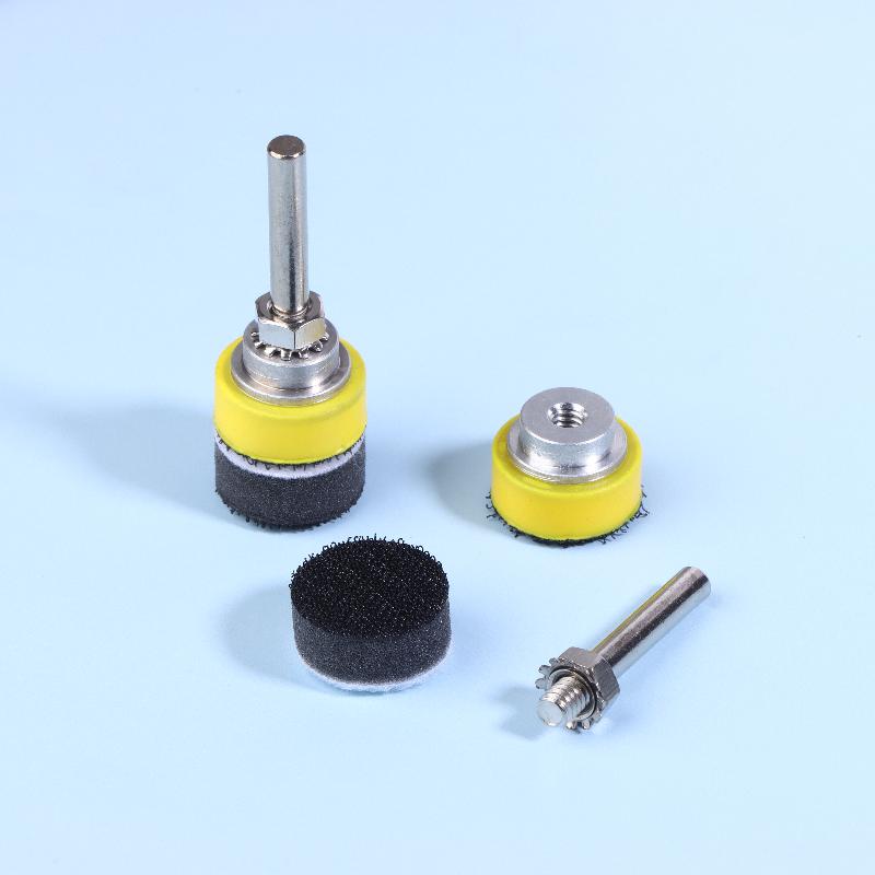 1/2/3Inch Hook And Loop Sanding Pad Kit 2Pcs With 1/4 Inches Shank Drill Attachment And Soft Foam Layer Buffering Pad