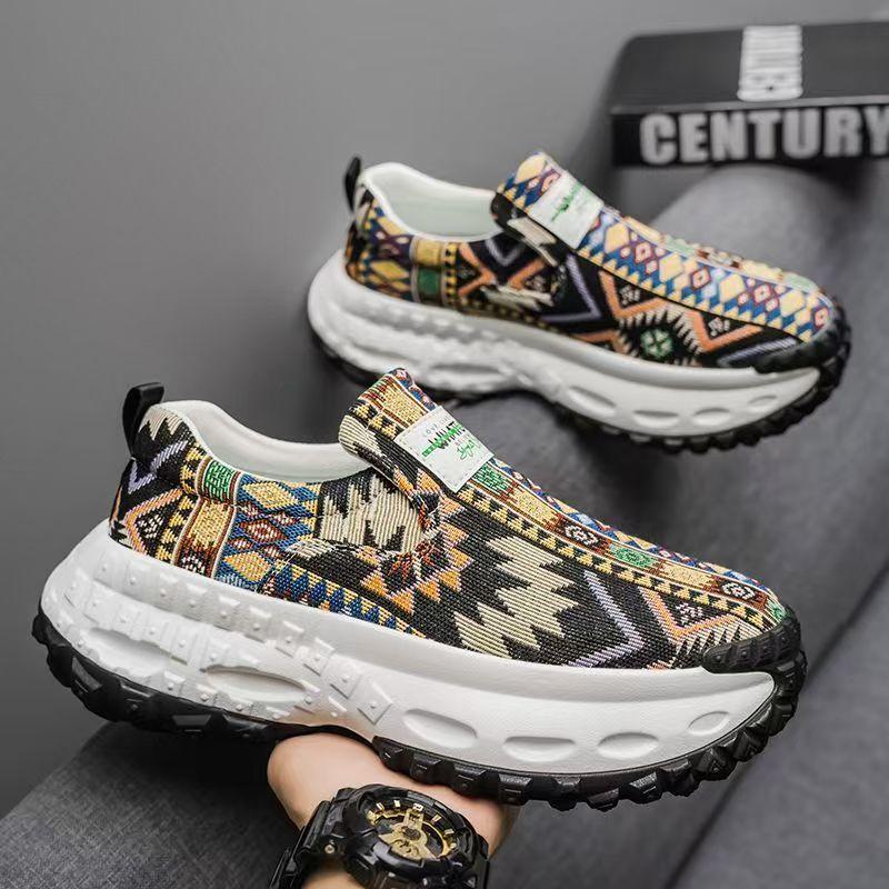 Summer Thick-soled Heightening Men's Shoes Lazy One-pedal Casual Sports Shoes Non-slip, Wear-resistant and Breathable Shoes