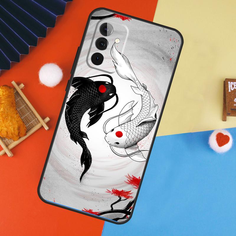 Koi Fisch Yin Yang Kunst Hülle Für Samsung Galaxy A54 A34 A14 A15 A35 A55 A52 A32 A12 A51 A71 A13 A23 A33 A53 Abdeckung