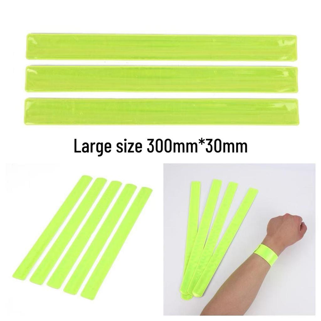 30cm Ultra-Long Reflective Snap Bracelet: Safety Toy for Night Cycling & Children's Decoration
