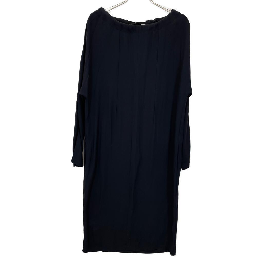MARNI ABMA0725A0TV285 Navy Back Ribbon One Piece dress 36 NavyUsed