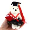 12Cm Standing Graduation Ceremony Bear Doll Flower Bouquet Decoration