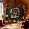 1pc Birthday & Wedding 33rd Number Elegant Hanging Banner