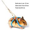 New Small Pet Adjustable Soft Harness Bird Parrot Mouse Hamster Ferrets Rat Pig Leash