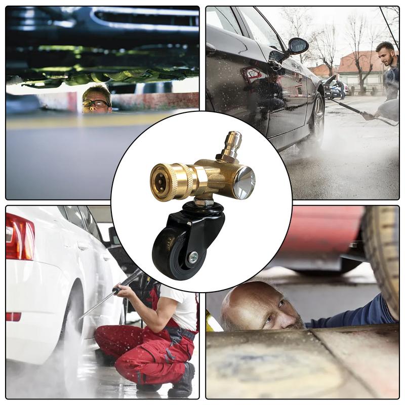 Pressure Washer Swivel Wheel Adapter Chassis Washer Swivel Wheel High Pressure Washer Pressure Washer Attachment For Pressure