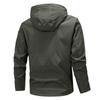 2025 Men's Urban Casual Hooded Jacket - Solid Color, Long Sleeve Fashion
