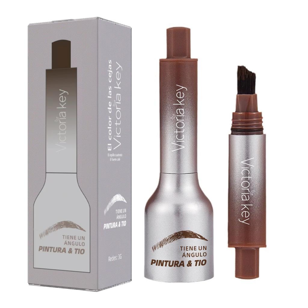 Zakřivený čtvercový štětec na barvení obočí, tužka na obočí Wild Eyebrows
