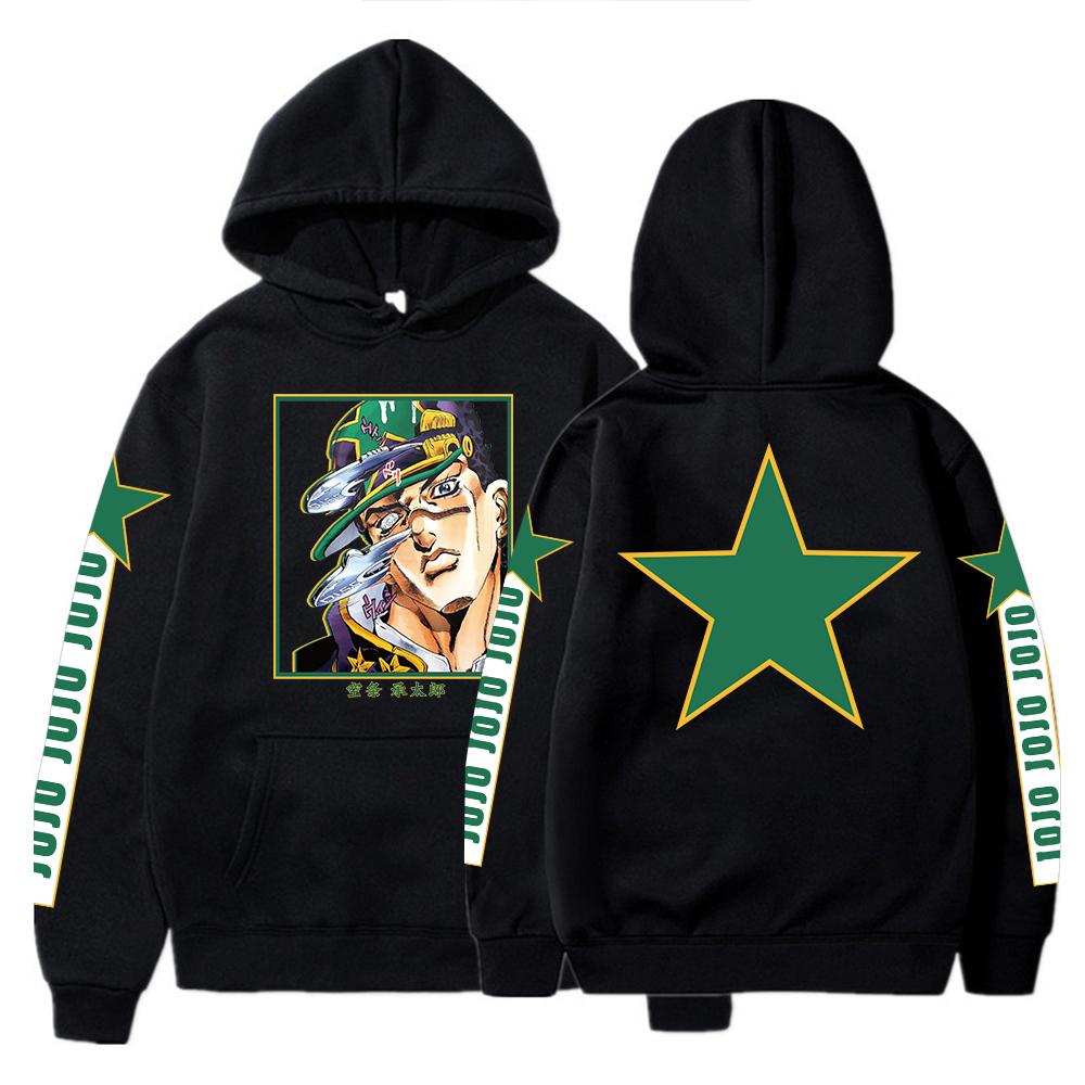 

Harajuku Kujo Jotaro Japan Anime Jojo Bizarre Adventure Hoodies Women Fashion Hip Hop Oversized Long Sleeve Sweatshirts Clothes 3XL