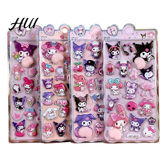 Mobile Phone Case Decal 3D Puffy Stickers Panda Rabbit Bear Animal Squishy for Aesthetic Sticker Assortment Kids Cute Bubble Butt Crafts Decor