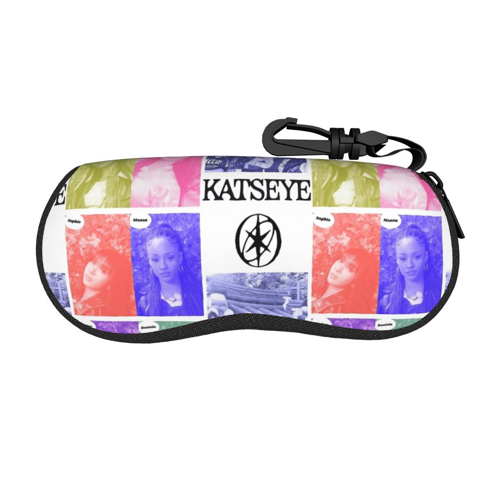 KATSEYE Group Glasses Case Sunglasses Case Travel Fashion Eyewear Storage Zipper Men Women Eyeglass Protector