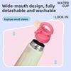 450ml 316 Stainless Steel Insulated Bottle Creative Petal Water Cup Cute and Portable Sports Handle Goddess Thermos Bottle