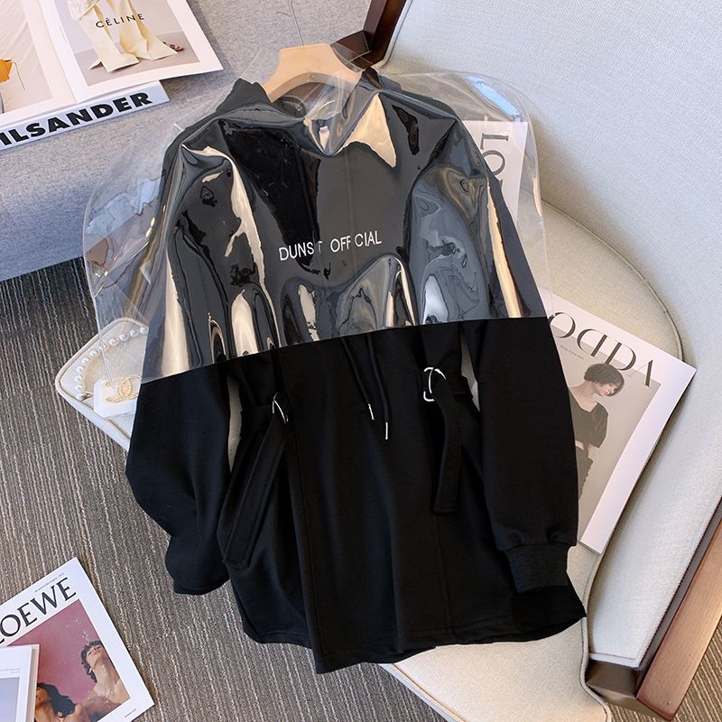 Sweatshirt for Women Oversize Hooded Fleece Thickened Loose Half-high Neck Casual Pullover Long Sleeve Winter Sweatshirt Top