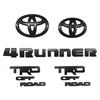 For 2010 To 2024 4RUNNER SR5 Premium Matte Blackout Emblem Overlay Kit 5 Pcs