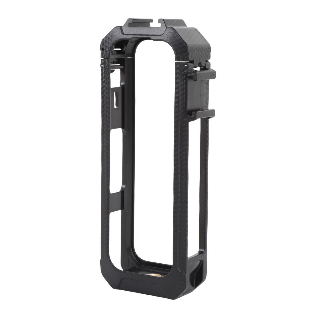 Cage Protective Frame Fit for Insta360 X5 Action Camera Magnetic Frame Cage with 1 4in Thread Hole Cold Shoe Mount Black