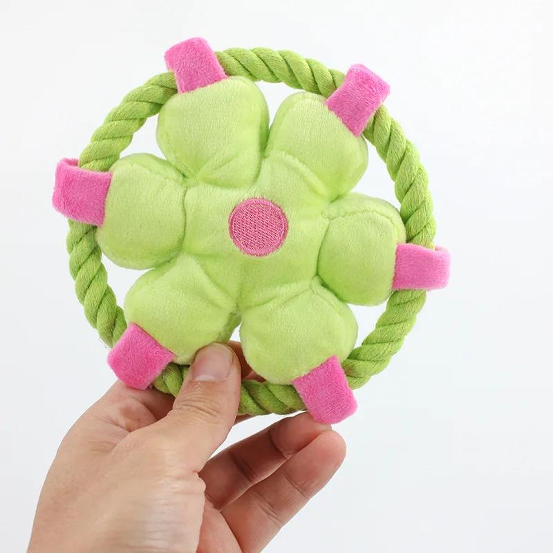 Durable Rope Fetch Dog Toy for Interactive Training and Teeth Cleaning Chew Toy Long Lasting Molar Dental Care Boredom
