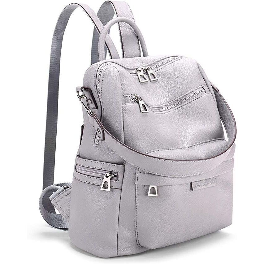 Premium Leather Convertible Backpack Handbag Sling Bags for Women