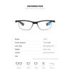 TR90 Sports Reading Glasses 0 To+4 0 Anti Slip Eyeglass Legs Half Frame Business Eyewear Lightweight Durable