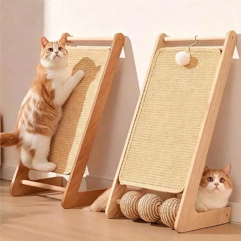 1PC Sisal Cat Scratch Board Sturdy Cat Scratch Pillar Heavy Duty Anti-Scratch Mat Cat Gift For Living Room Bedroom Sofa Wall Cat Owner Cat Exercise