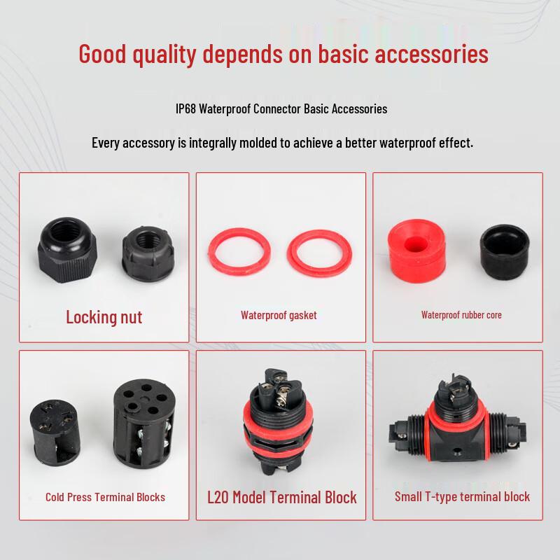 HAISIDICK HKT-132 IP68 Waterproof Electrical Connector