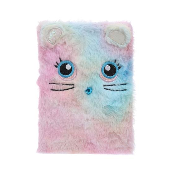 Cartoon Katze Panda Journal Flauschiges Tagebuch Mädchen Memo Notebook Pad Geburtstagsgeschenk