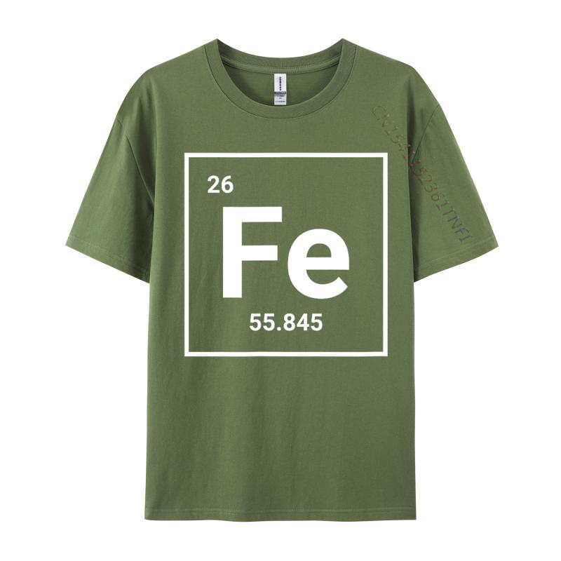 Iron Periodic Table Eleunisexts Sign Fe Tops Tees Pochacco Skeleton Halloween Cotton Crew Neck Unisexs T Shirt Normal