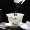 Naijiang High-End White Porcelain Gongfu Tea Set