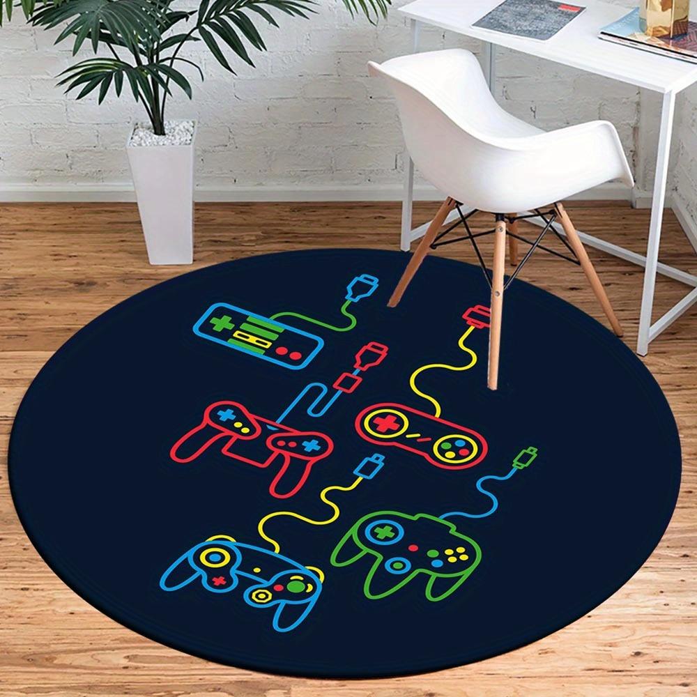 

1pc Retro 2443827400 Pattern Round Floor Mat, Non-slip for Living Room Bedroom Chair Carpets Home Decor Gifts, Home Decor Room Decor Outdoor 80cm by 80cm