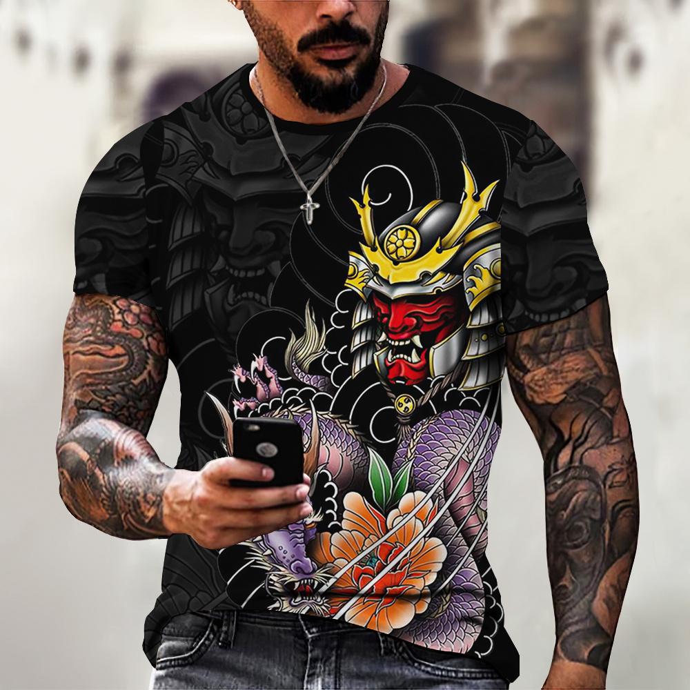 

Мужская футболка с принтом «Японский призрак самурая» 3XL