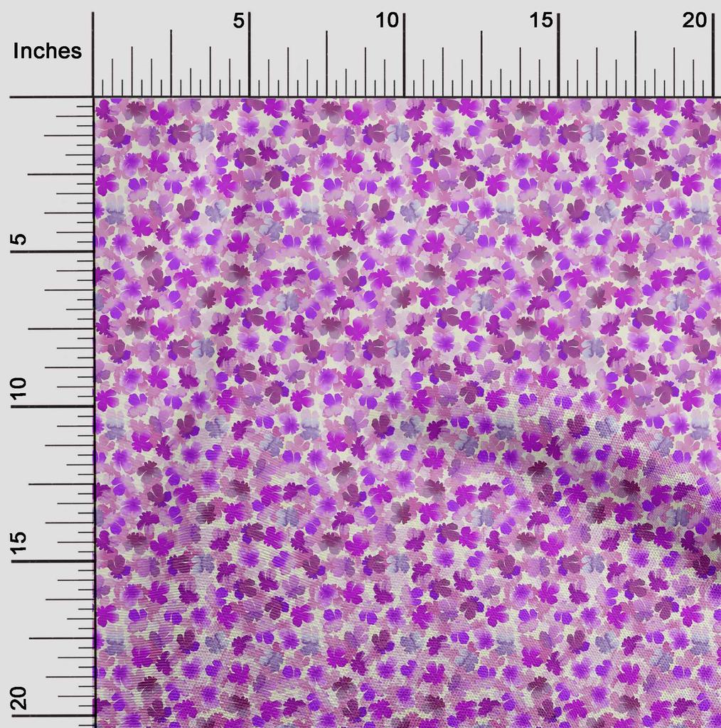 oneOone Cotton Flex Fabric Watercolor Floral Decor Fabric Printed BTY 40 Inch