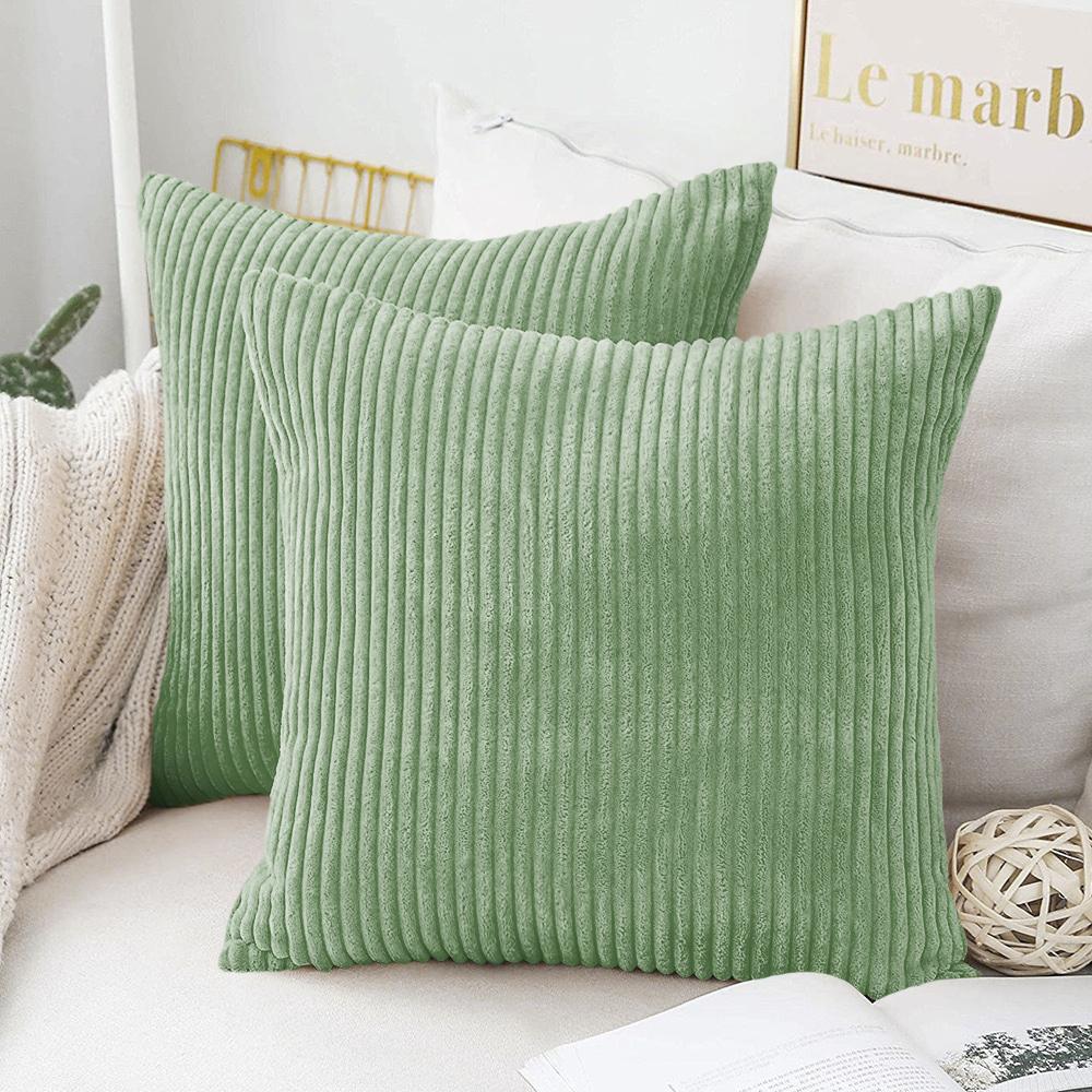 Mjuk Plysch Flanell Kuddfodral Manchestertyg Kuddfodral 40X40 45X45 50x50cm Fluffigt Soffkuddfodral för Soffa Vardagsrumsinredning