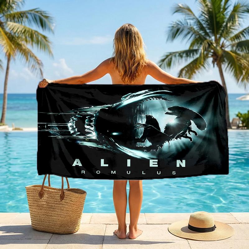 Alien Fashion Beach Towel: Ideal for Summer Adventures Soft, Absorbent and Quick Drying Suitable for Swimming and Bathing