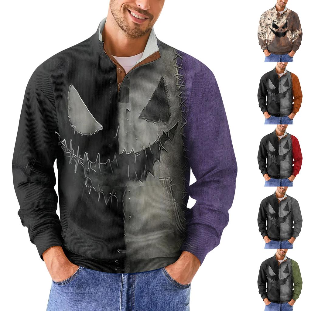 Men's Standing Collar Sweatshirt Is Outdoor Casual Sweaters Tops