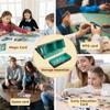 Double Card Deck Box Large Capacity Card Storage Box PU Leather Strong Magnet Card Deck Case for Single Double Sleeved Cards