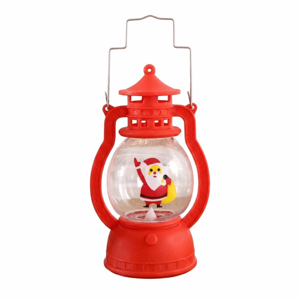 Durable Christmas Wind Lamp Santa Claus Desktop Christmas Lamp Christmas Lantern Window Display