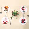 4pcs Christmas Decorations Snowman Kitchen Tableware Holder Bag Party Gift Xmas