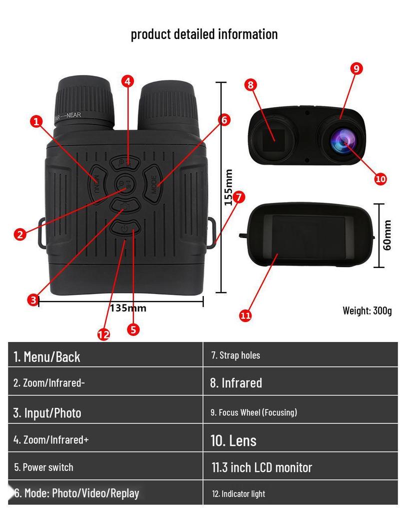 NV7000 Infrared Night Vision Outdoor Camera - High-Definition, Waterproof, with Photo Capability