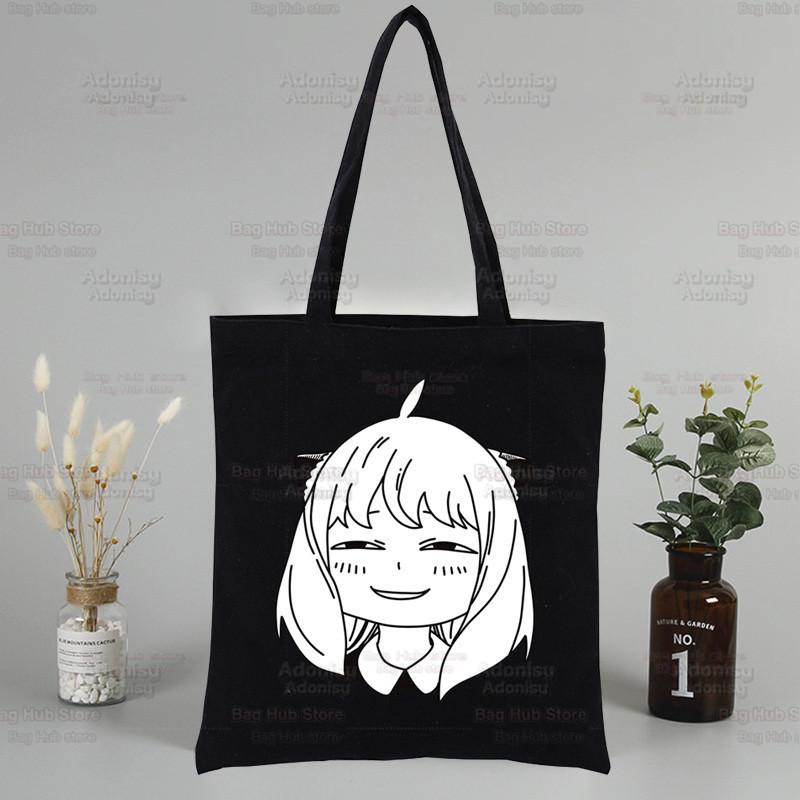 Spy X Family Anime Canvas Tote Bag - Harajuku Style Shoulder Bag for Students & Shopping