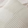 Simple Style Polyester Cushion Cover Stripe Pillow Cover White Beige Pink Solid Color Pillowcase for Sofa Living Room Home Decor