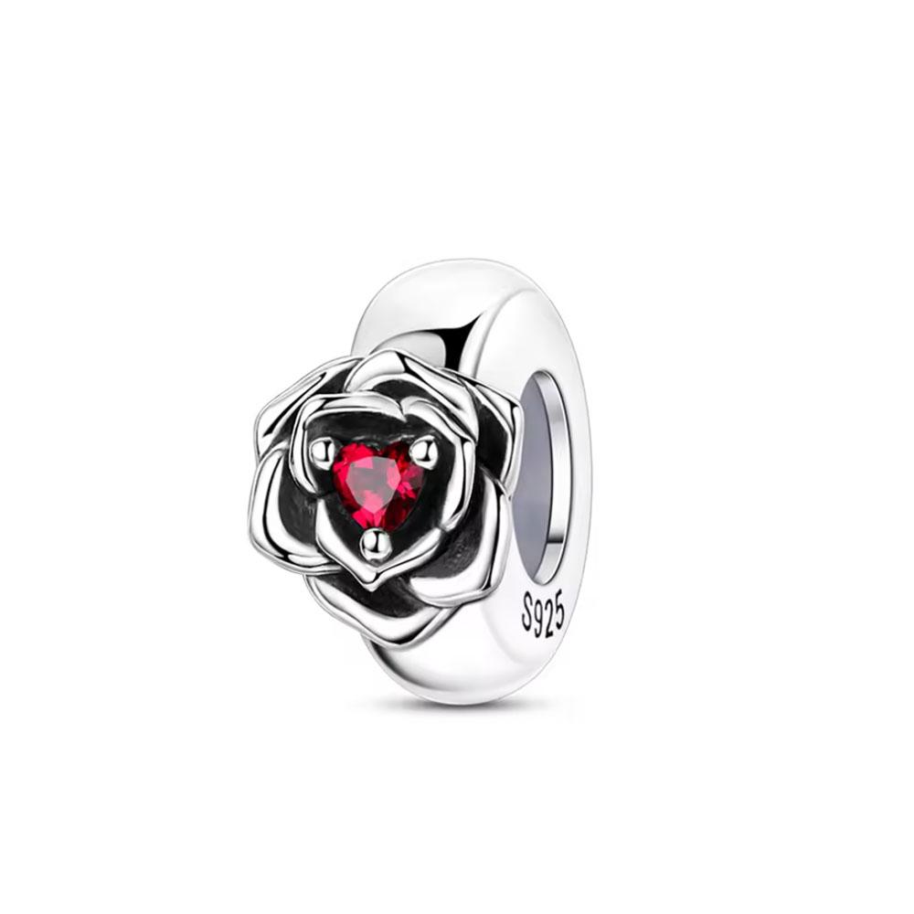 925 silver Red Christmas series Charm Apple snowman reindeerBead Fit Original Bracelet Ladies Exquisite Accessories Jewelry