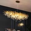 Elegant French Luxury Crystal Chandelier with Water Drop Design for Dining Rooms and Villas